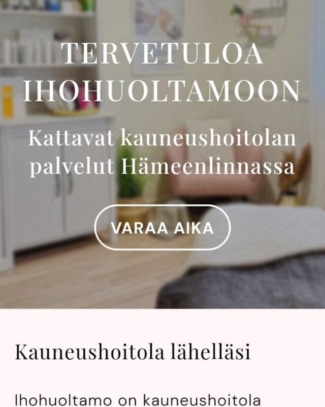 📣UUDET KOTISIVUT & ARVONTA📣Ihohuoltamon uudet kotisivut on julkaistu ja sitä juhlistaakseeni haluan sivuilla kävijöiden kesken järjestää lahjakorttiarvonnan🎁✨Nyt on mahdollisuus voittaa 50€ lahjakortti itsellesi ja toinen ystävällesi.✨
(Lahjakortti on voimassa 31.3.25 saakka ja se on käytettävissä palveluihin.)Näin osallistut:1. Tykkää julkaisusta & seuraa sivuani
2. Käy tutkimassa kotisivujani ja kerro mitä tykkäsit sekä mikä palvelu herätti eniten kiinnostusta?
3. Tägää kaveri kenelle antaisit toisen lahjakorteista💝Arvontaan osallistumisaikaa on ke 11.12 klo 23.59 asti.
Arvonta suoritetaan to 12.12.
Voittajan nimi julkistetaan Instagramissa ja Facebookissa sekä lähetetään voittajalle yksityisviesti.
Voit osallistua myös Facebookissa.Meta ei ole milläänlailla osallisena arvontaan.#arvonta #lahjakortti #kauneushoitolahämeenlinna #ihohuoltamo #hämeenlinna #kosmetologihämeenlinna #kehomehyvinvointikeskus #uudetkotisivut